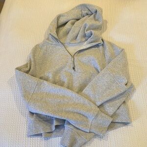 Lululemon Grey Scuba Oversized Half Zip M/L